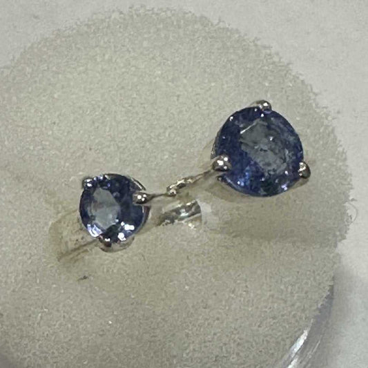 Tanzanite Ring "Twin Spark"