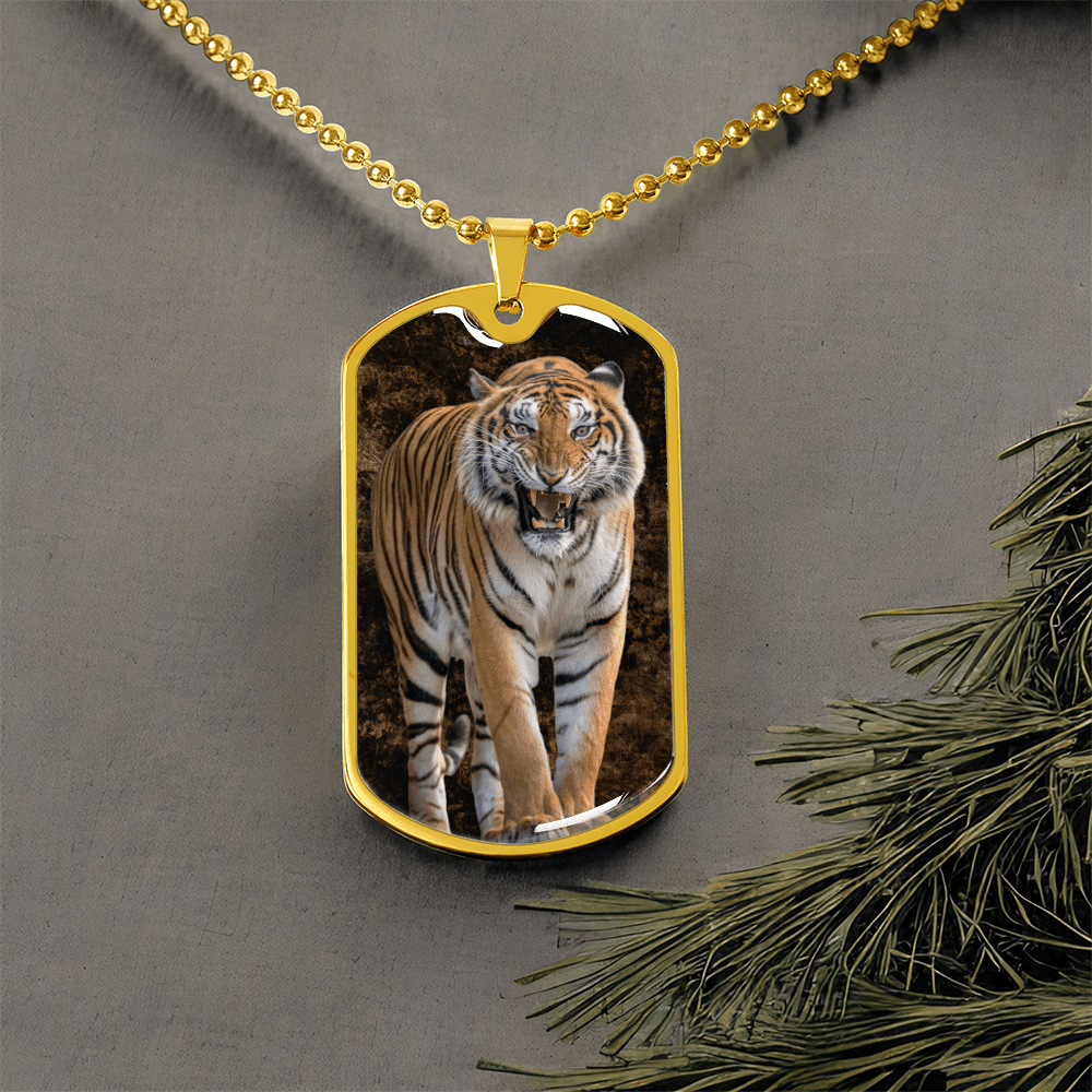 Threatening Tiger Necklace