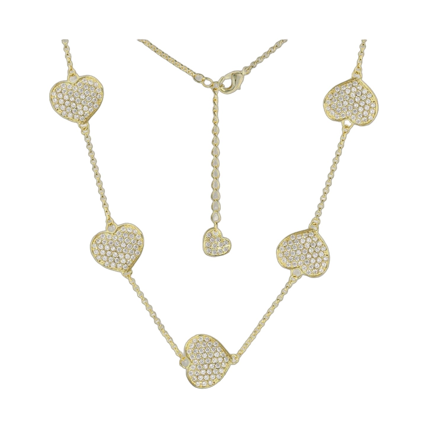 Pave Love Necklace