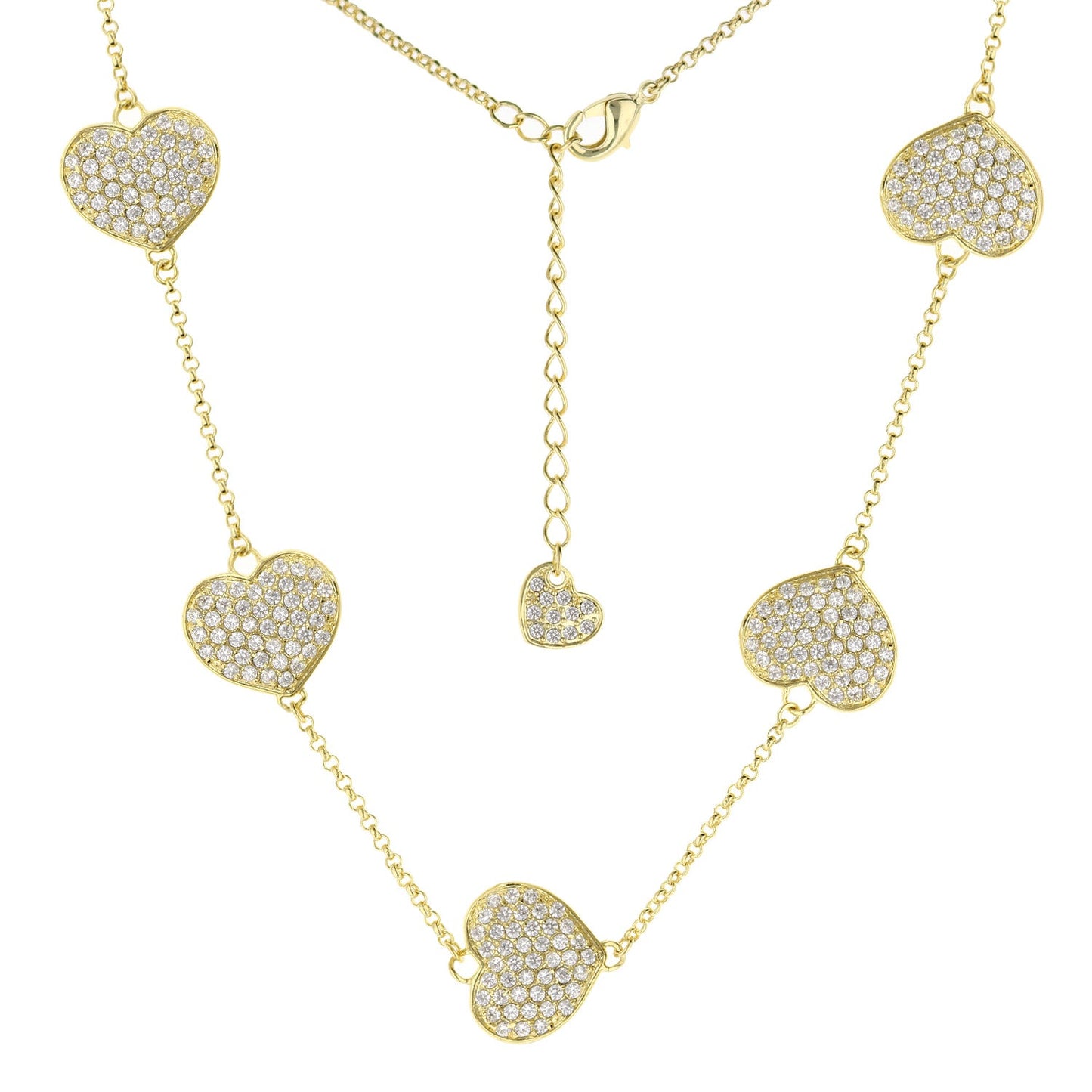 Pave Love Necklace