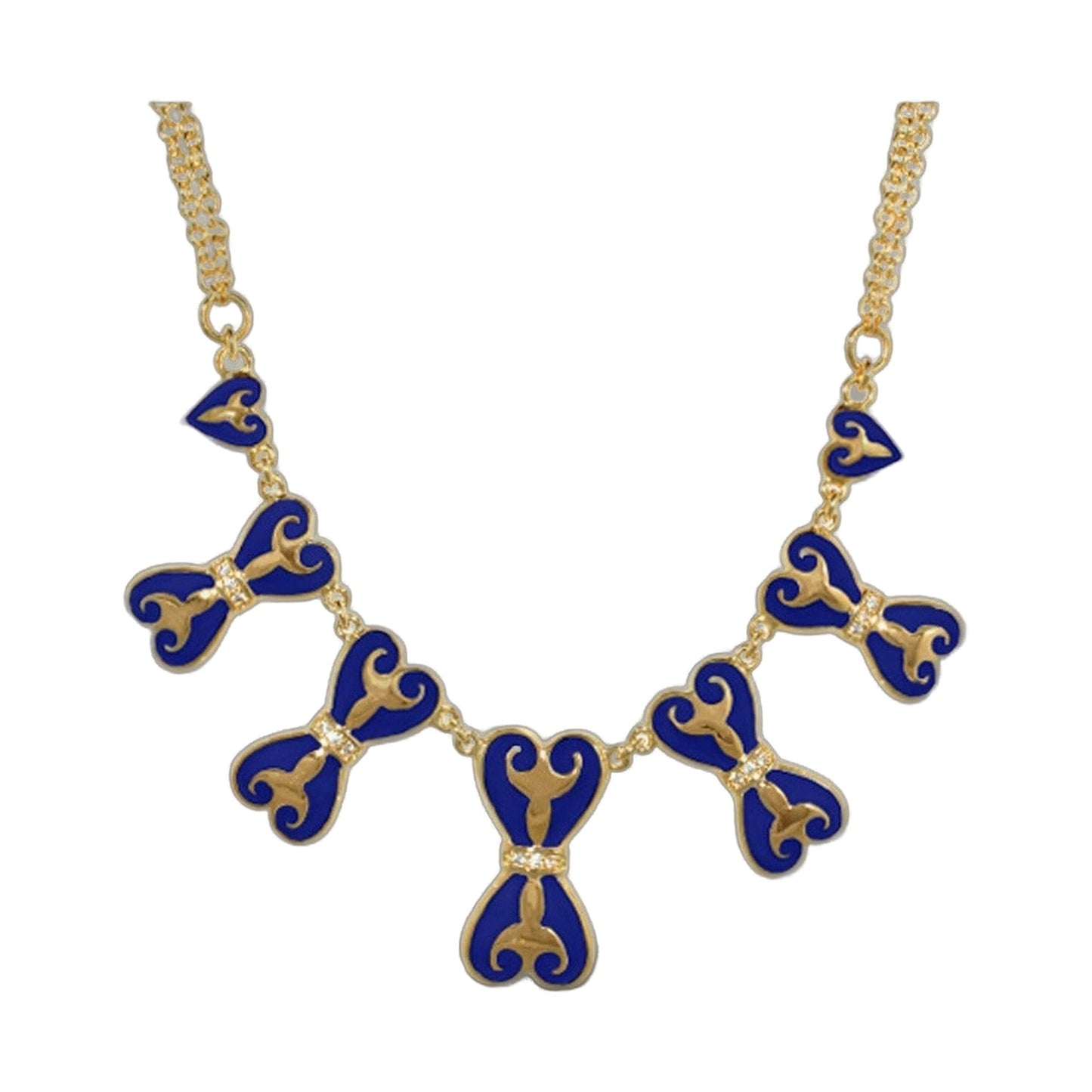 Bows and Hearts Necklace