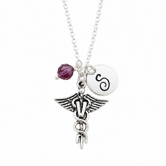 Personalized Veterinarian Sterling Silver Necklace