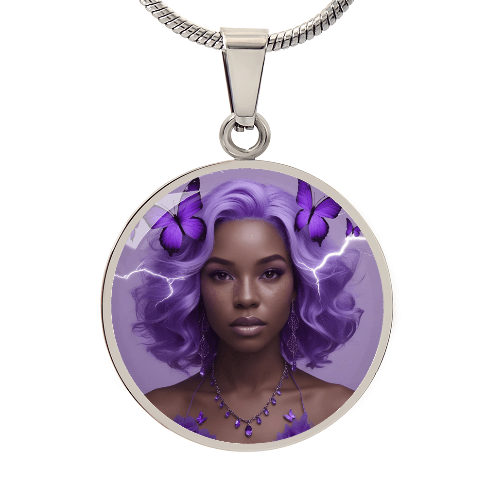 Warrior Strong Woman Pendant Necklace