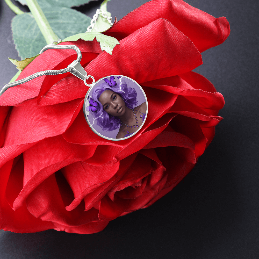 Warrior Strong Woman Pendant Necklace