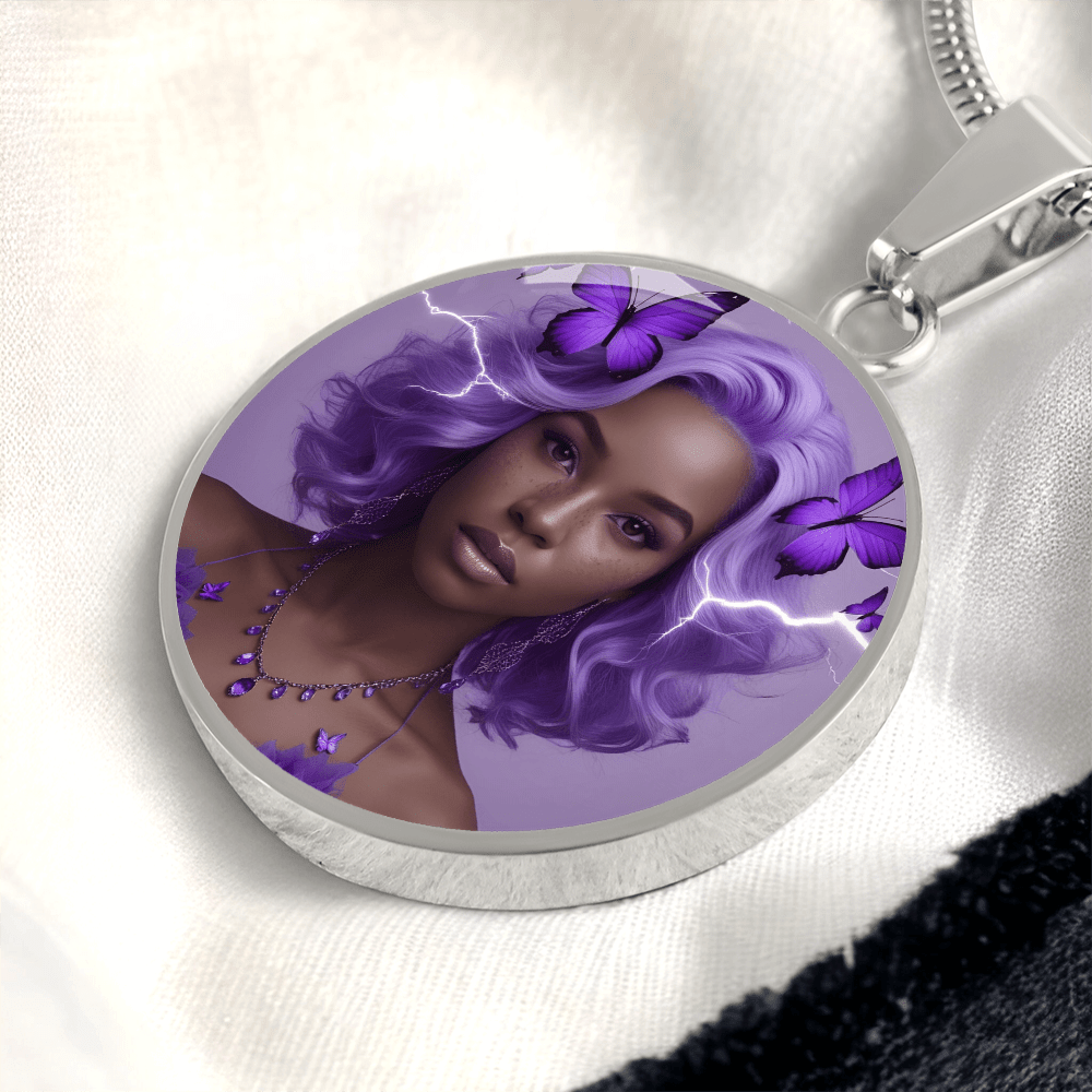 Warrior Strong Woman Pendant Necklace