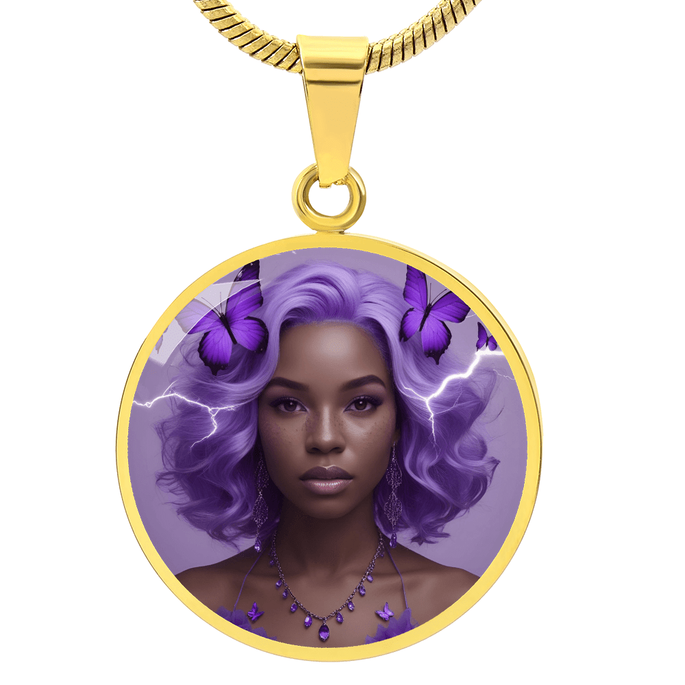 Warrior Strong Woman Pendant Necklace