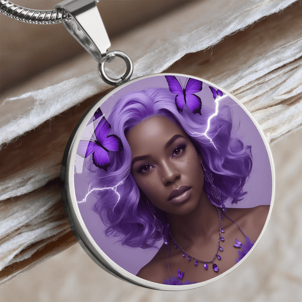 Warrior Strong Woman Pendant Necklace