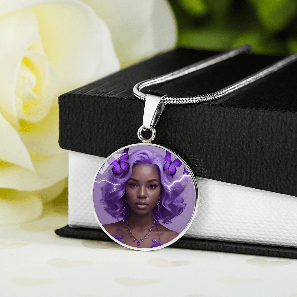 Warrior Strong Woman Pendant Necklace