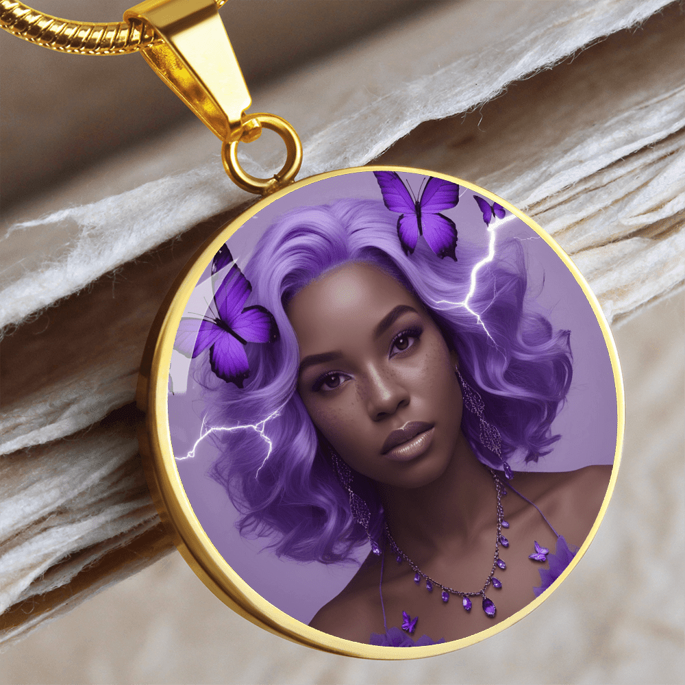 Warrior Strong Woman Pendant Necklace