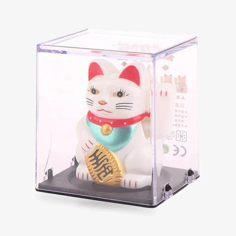 Lucky Waving Cat Fortune Figurine