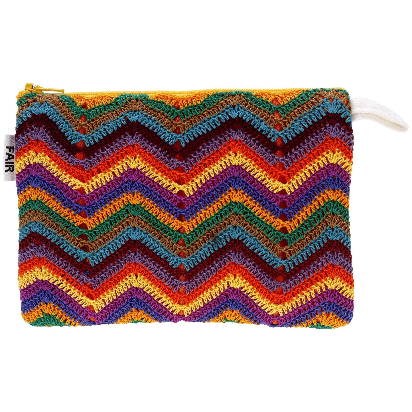 Zig Zag Crochet Coin Purse/Zipper Pouch
