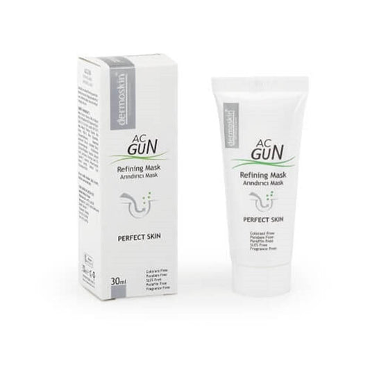 Dermoskin Acnegun Refining Mask 30ml - Acne Treatment & Oily Skin Care Solution with Salicylic Acid & Sulfur